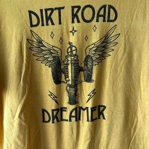 Bella Canvas MustardYellow Graphic Tee ‘Dort Road Dreamer’